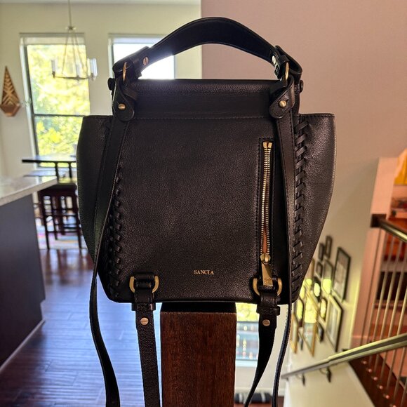 Sancia \'Layla\' Day Bag Black Leather Backback Option main image 4
